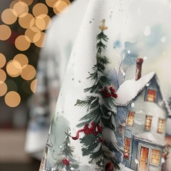 Chōra: Il Villaggio Invernale su tovaglia di Natale
