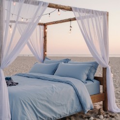 Lenzuola letto singolo in cotone collezione Pegaso di biancheria da letto