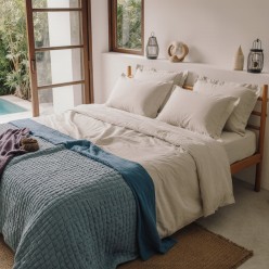 Lenzuola letto singolo in cotone collezione Pegaso di biancheria da letto