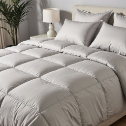 Trapunta Urania per letto matrimoniale in raso di cotone