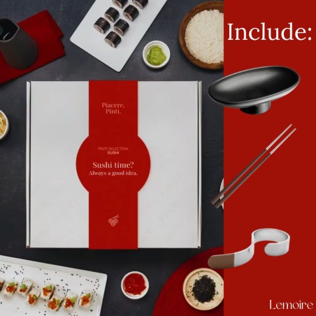 Sushi Box Regalo| Bacchette, Poggia Bacchette e Ciotoline per Salsa